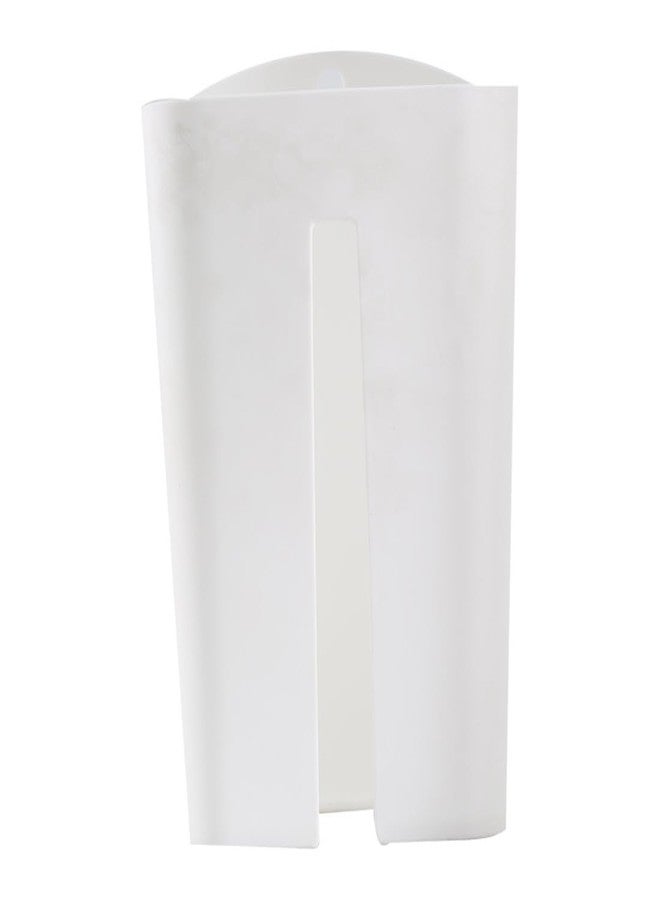 divinezon Plastic Wall Mount Grocery Bag Tissue Paper Dispenser Storage Box (White) - Image 1
